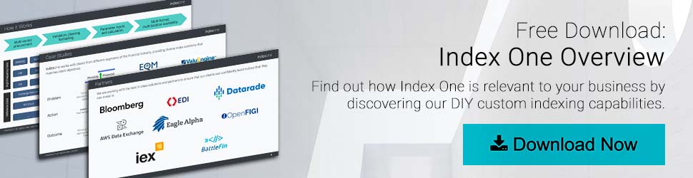 Free Download: Index One Overview. Find out how Index One is relevant to your business by discovering our DIY custom indexing capabilities. Download Now button.